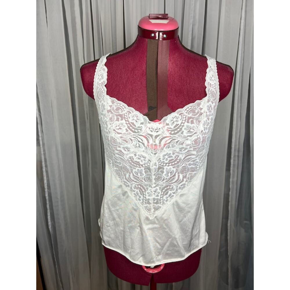 Vanity fair Camisole slip white extra lace